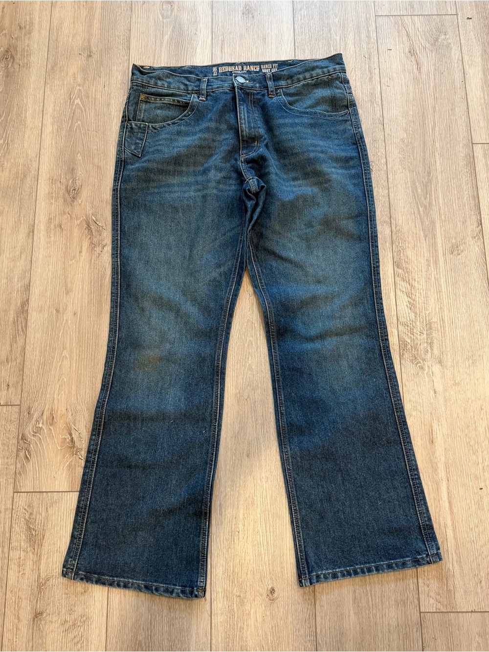 Redhead ranch  Blue Denim Jeans - Ranch fit -boot cut 35/32